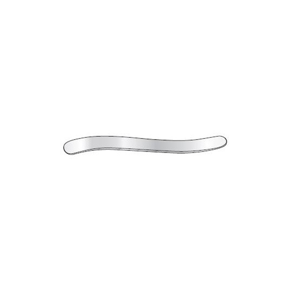 TONGUE DEPRESSOR, FLAT STAINLESS STEEL